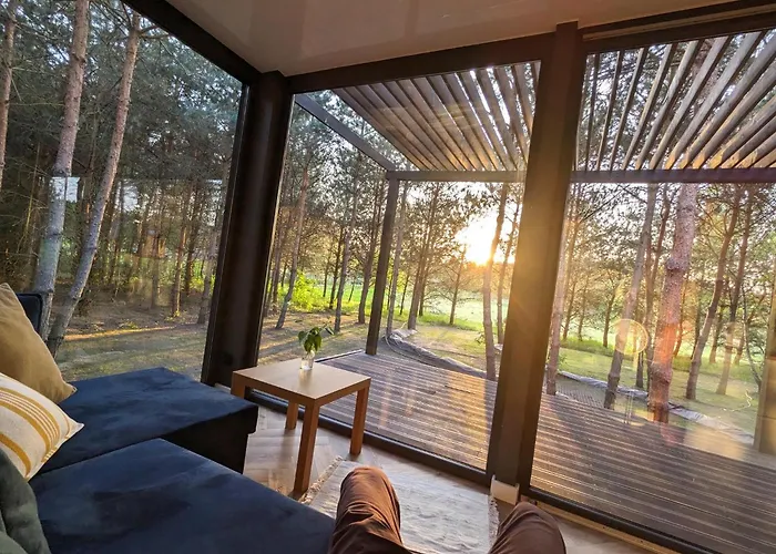 Apartment Przeszklony Tiny House W Lesie Tomczyn