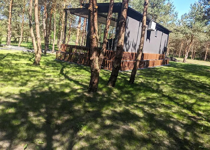 Przeszklony Tiny House W Lesie Apartment